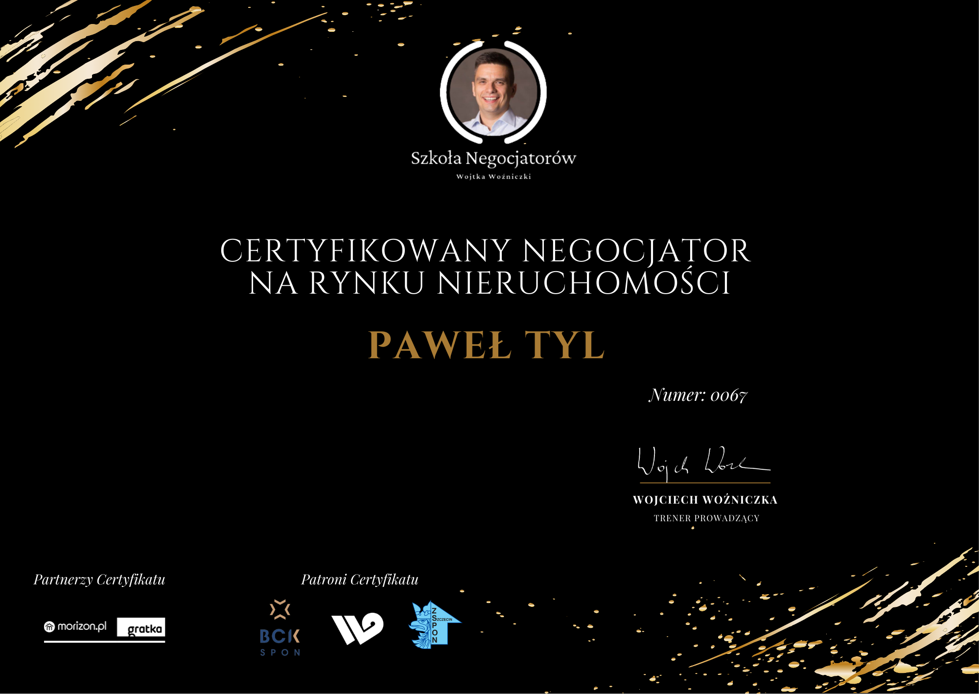 Paweł Tyl - certyfikowany negocjator na rynku nieruchomości